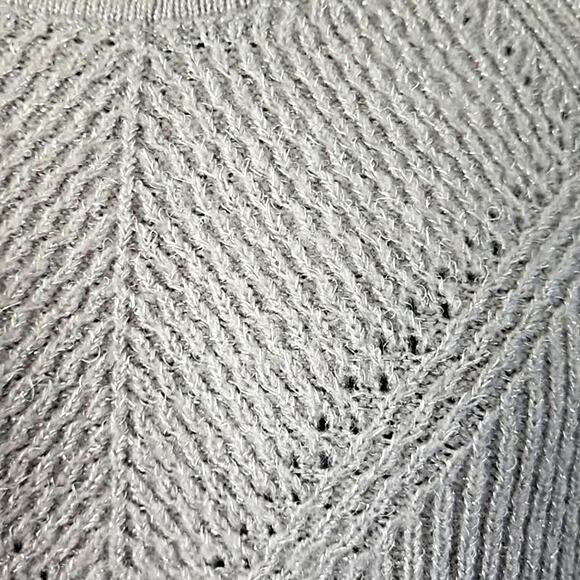 NWOT Apt. 9 Plus 2X Gray Ribbed Crewneck Pullover Sweater Silver Knit Women’s - Picture 3 of 6